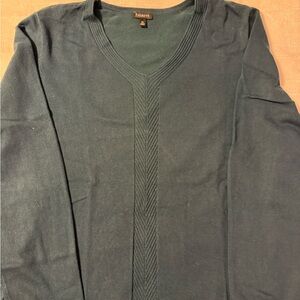 Talbots Woman’s  Deep Green V-Neck Sweater